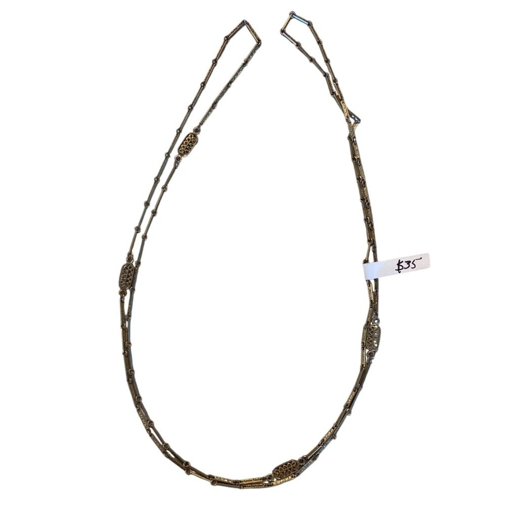 Vintage Gold-Tone & Silver-Tone Chain Link Necklace